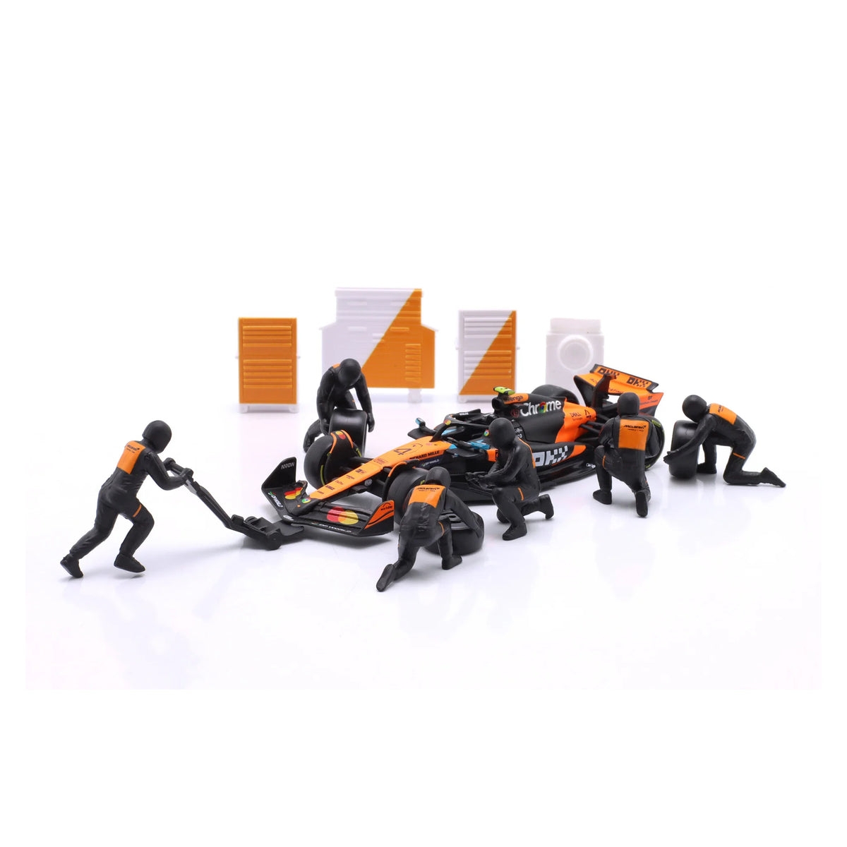 Pit Stop McLaren MCL38 Nº4 Lando Norris 1:43