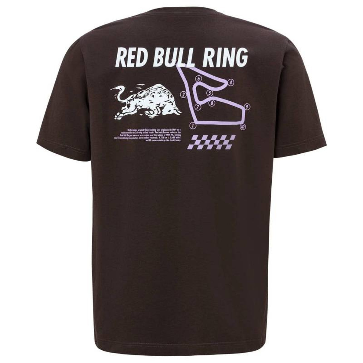 Camiseta Red Bull Ring “Circuit” con Estampado Trasero – Gris
