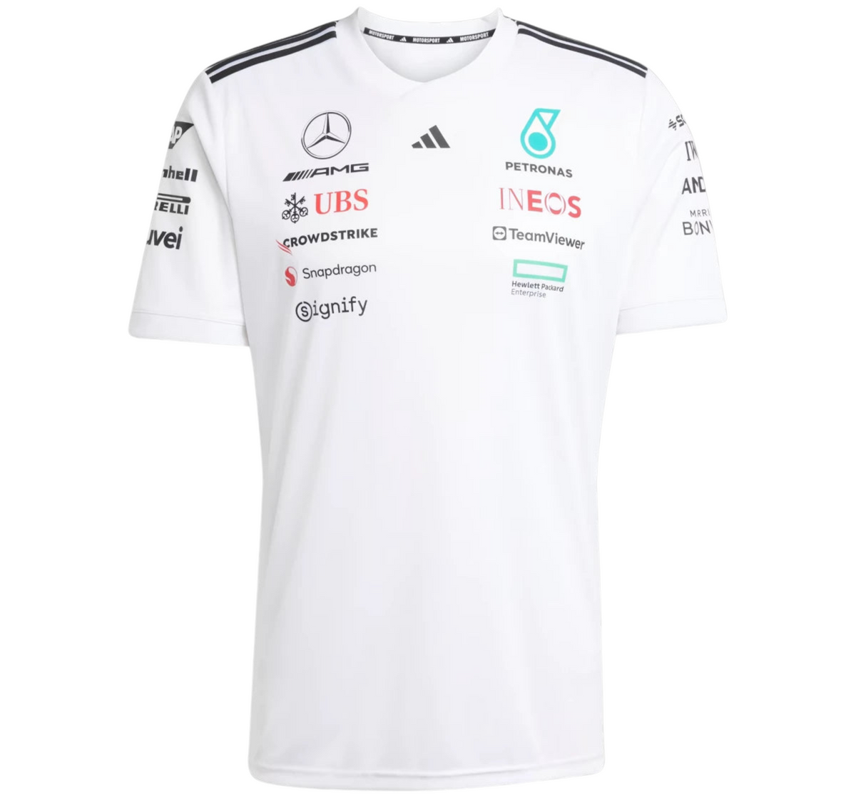 Camiseta Mercedes AMG Formula 1 Blanca 2025