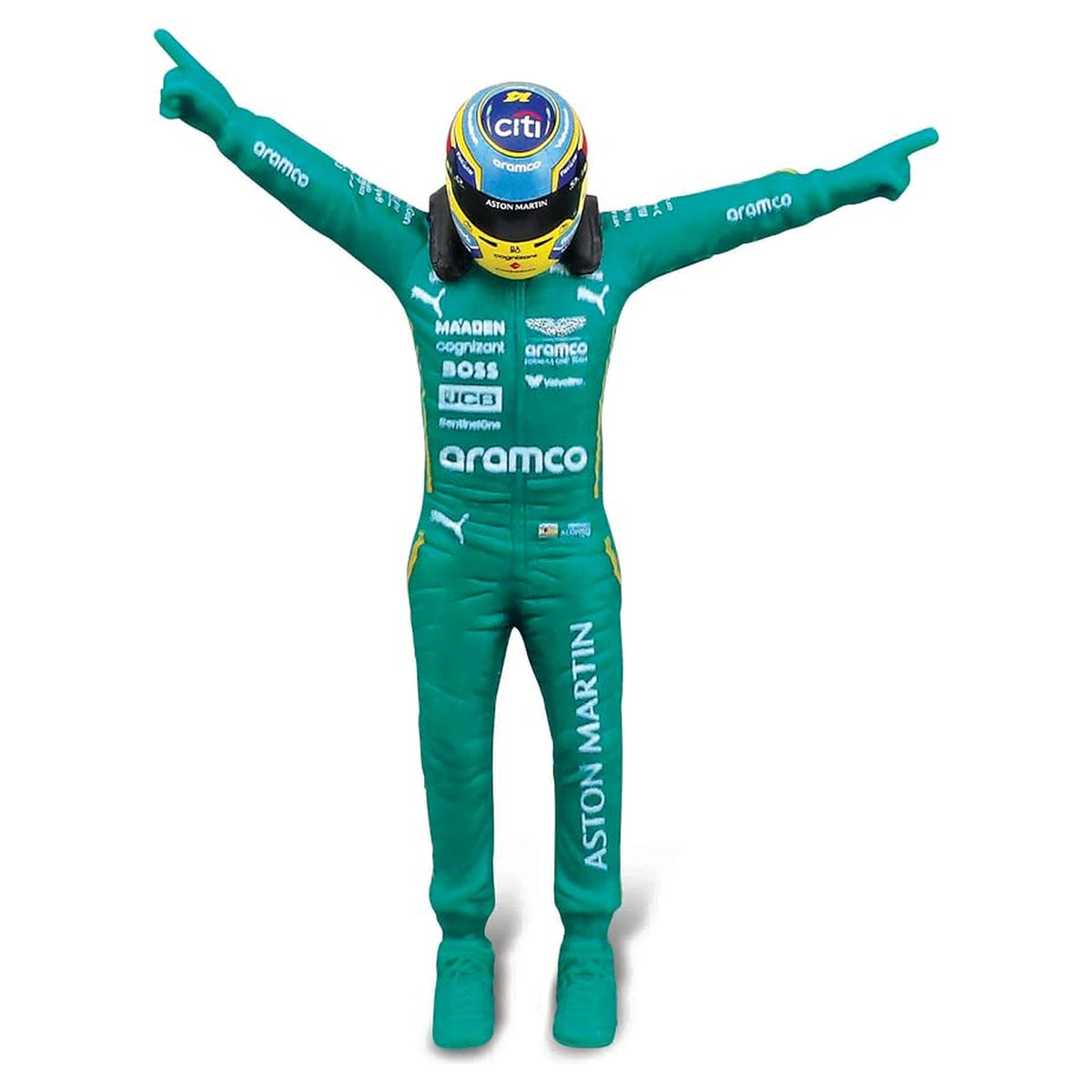 Aston Martin AMR25 Alonso 1:24 con Figura