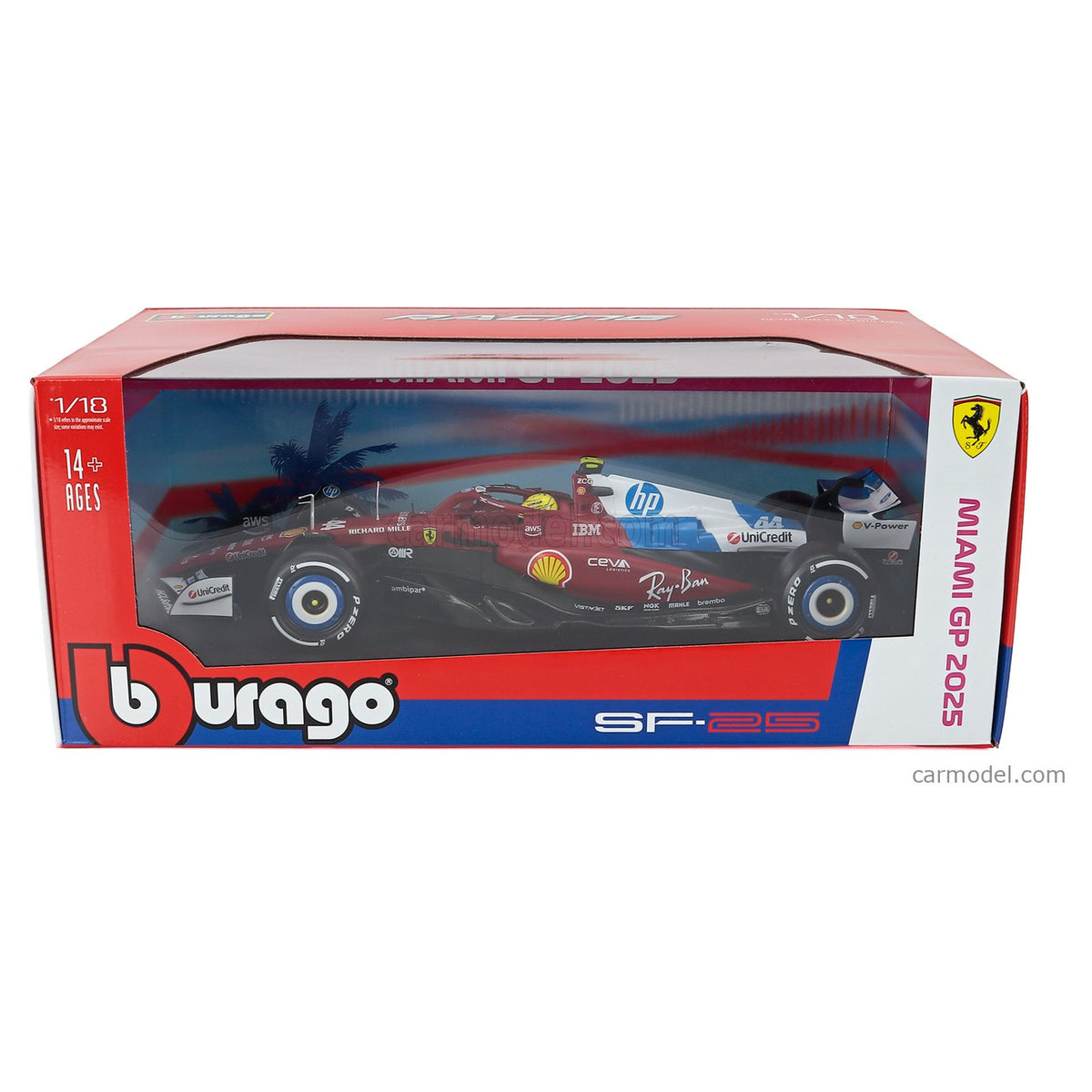Ferrari SF-25 #44 Miami GP 2025 1:43