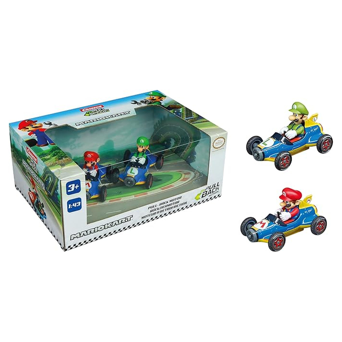 Mario Kart 8 Mach 8 Twinpack Pull-Back (Carrera Pull & Speed)