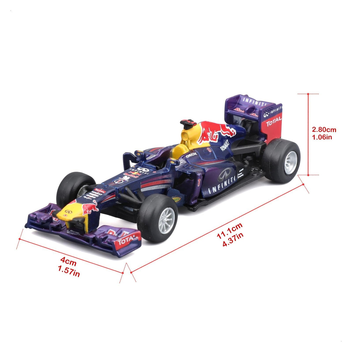 Set 7 Coches Red Bull Racing F1 1:43