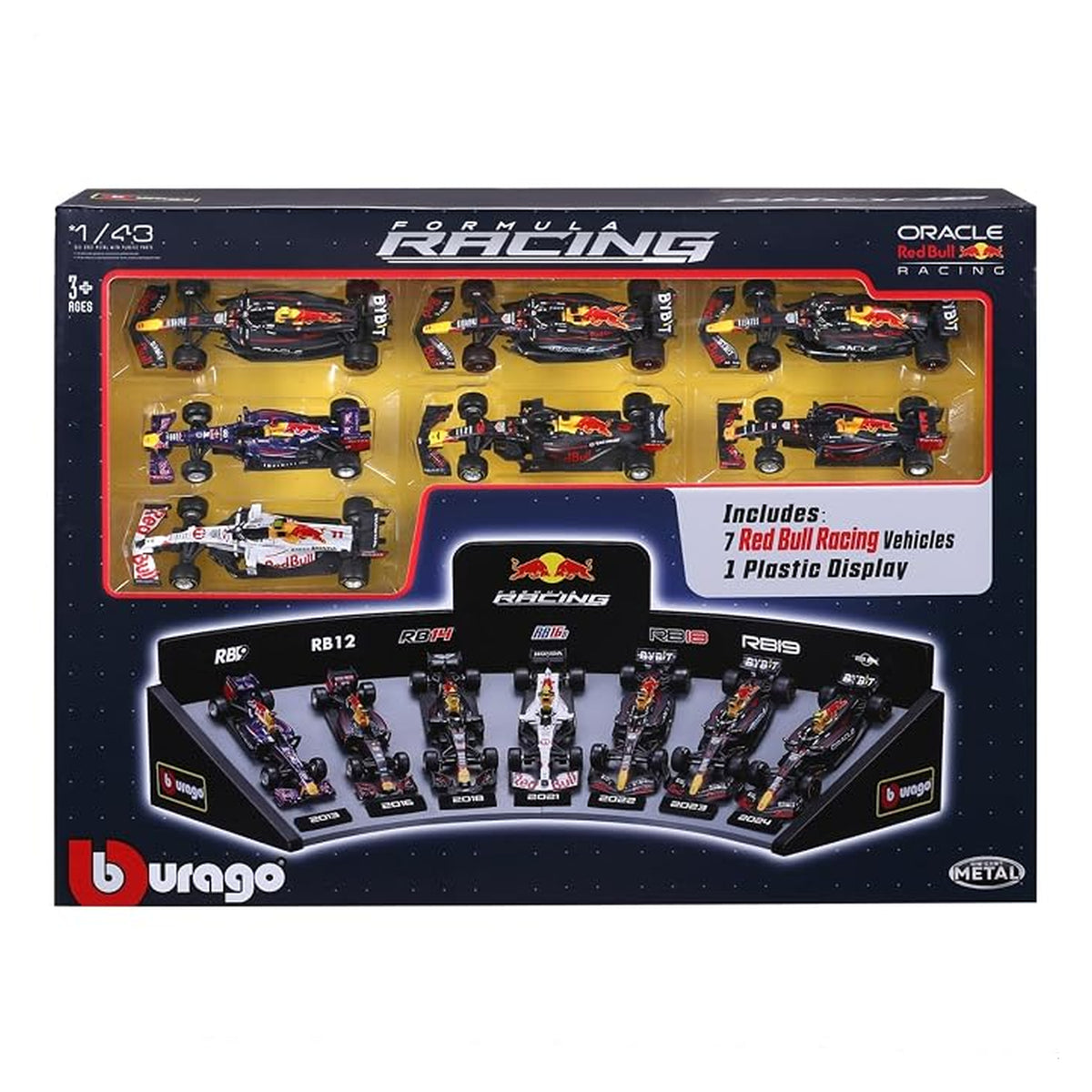 Set 7 Coches Red Bull Racing F1 1:43