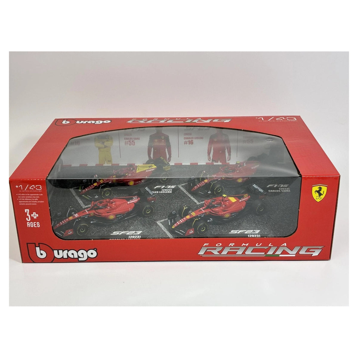 Set 4 Coches Ferrari F1 2022-2023 1:43
