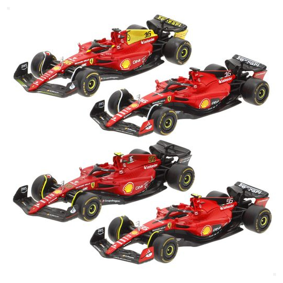 Set 4 Coches Ferrari F1 2022-2023 1:43