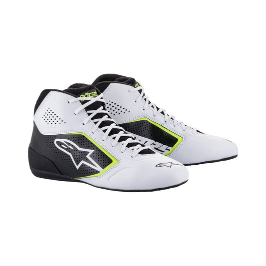Botas Alpinestars Tech-1 K Start V2 Blanco/Amarillo Fluo