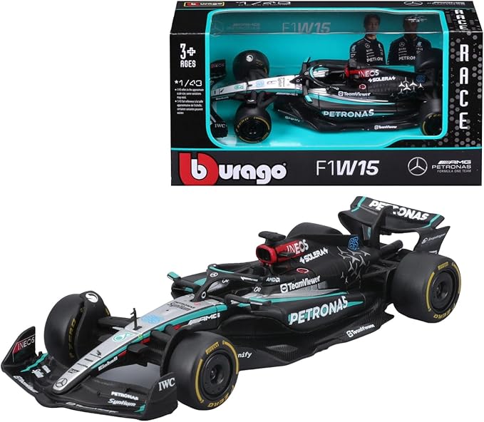 Miniatura Mercedes-AMG Petronas F1 W15 2024 1:43 (Bburago)