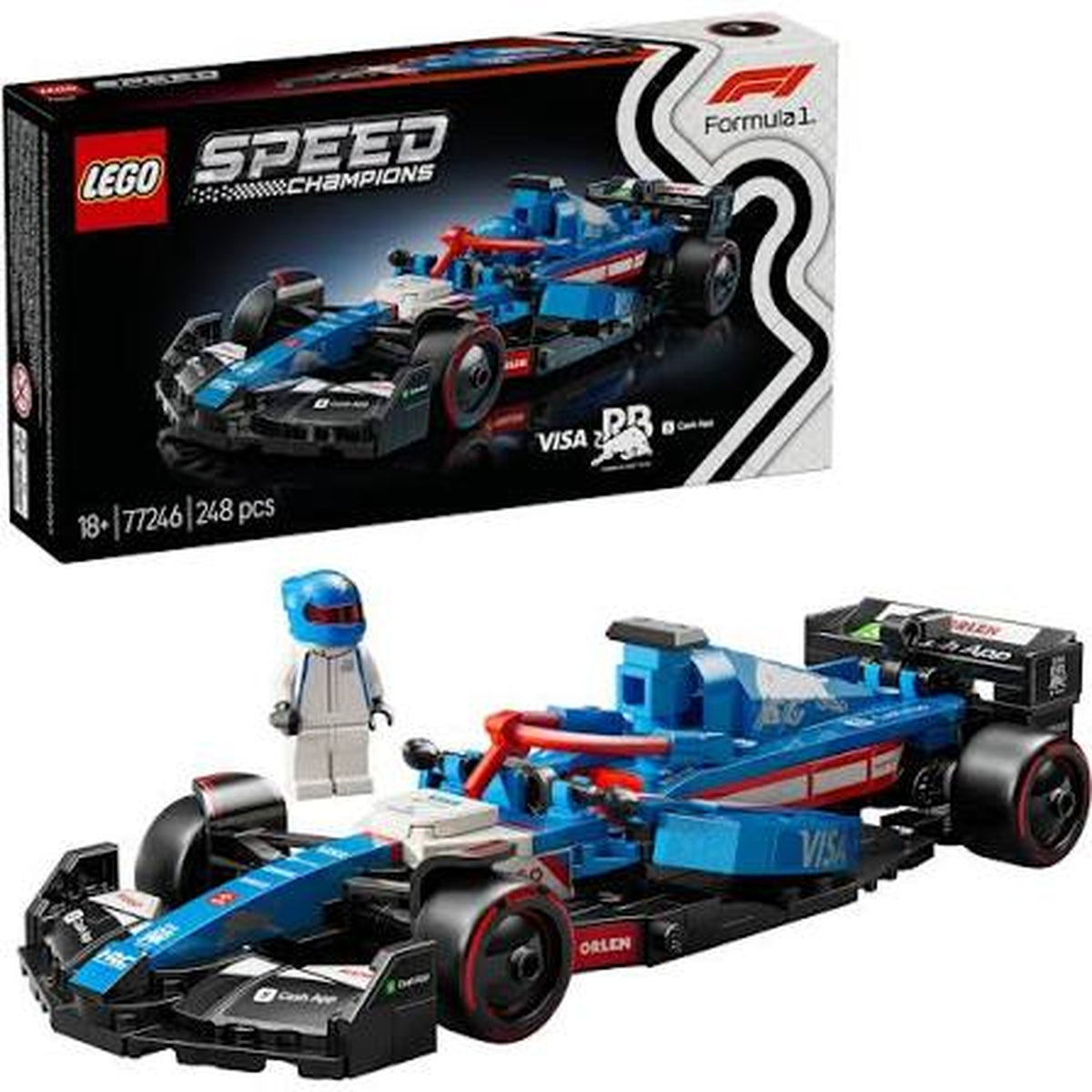 LEGO Speed Champions Visa Cash App RB VCARB 01