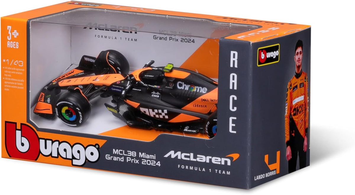 Miniatura McLaren MCL38 #4 2024 1:43 (Bburago)