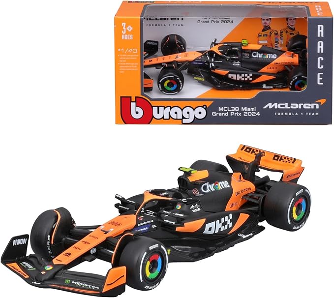 Miniatura McLaren MCL38 #4 2024 1:43 (Bburago)