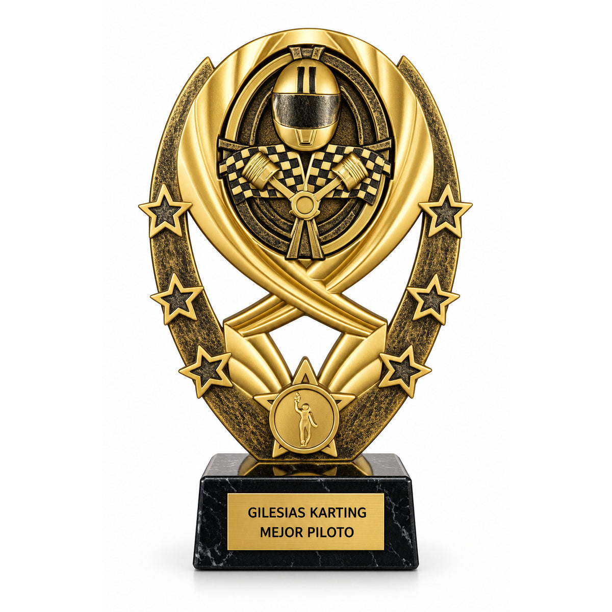 Trofeo oro casco