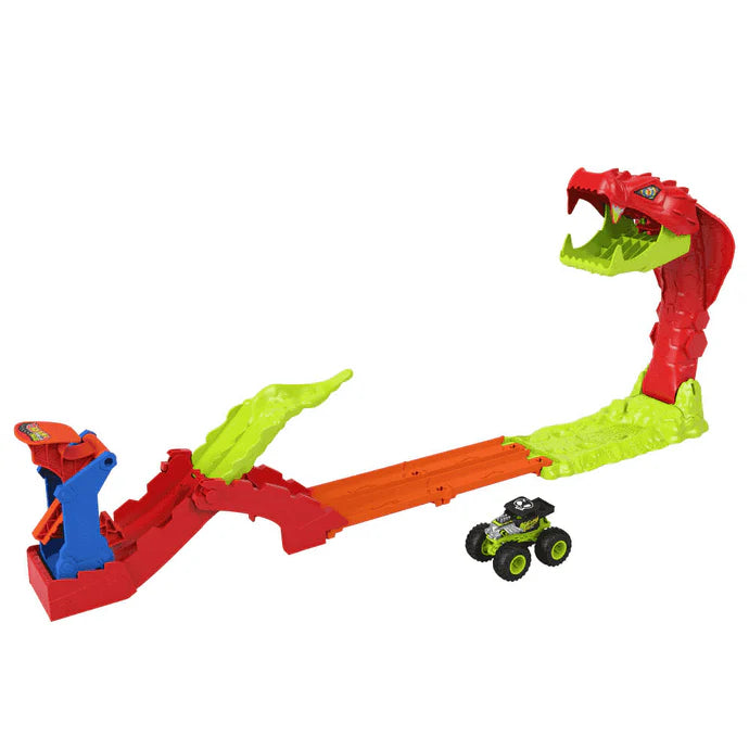 Hot Wheels Monster Trucks Snake Slam Takedown – Set de Juego